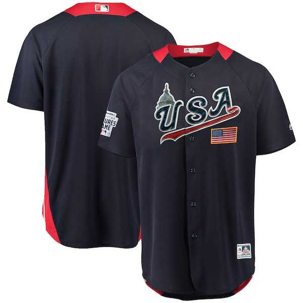 Customized USA Navy 2018 MLB All Star Futures Game On Field Team Jersey,We sell and wholesale Customized USA Navy 2018 MLB All Star Futures Game On Field Team Jersey on line form chian!